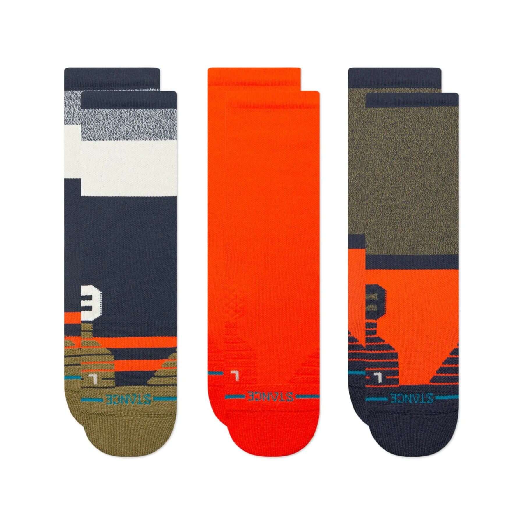 Route Mid Crew Socks - 3 Pack