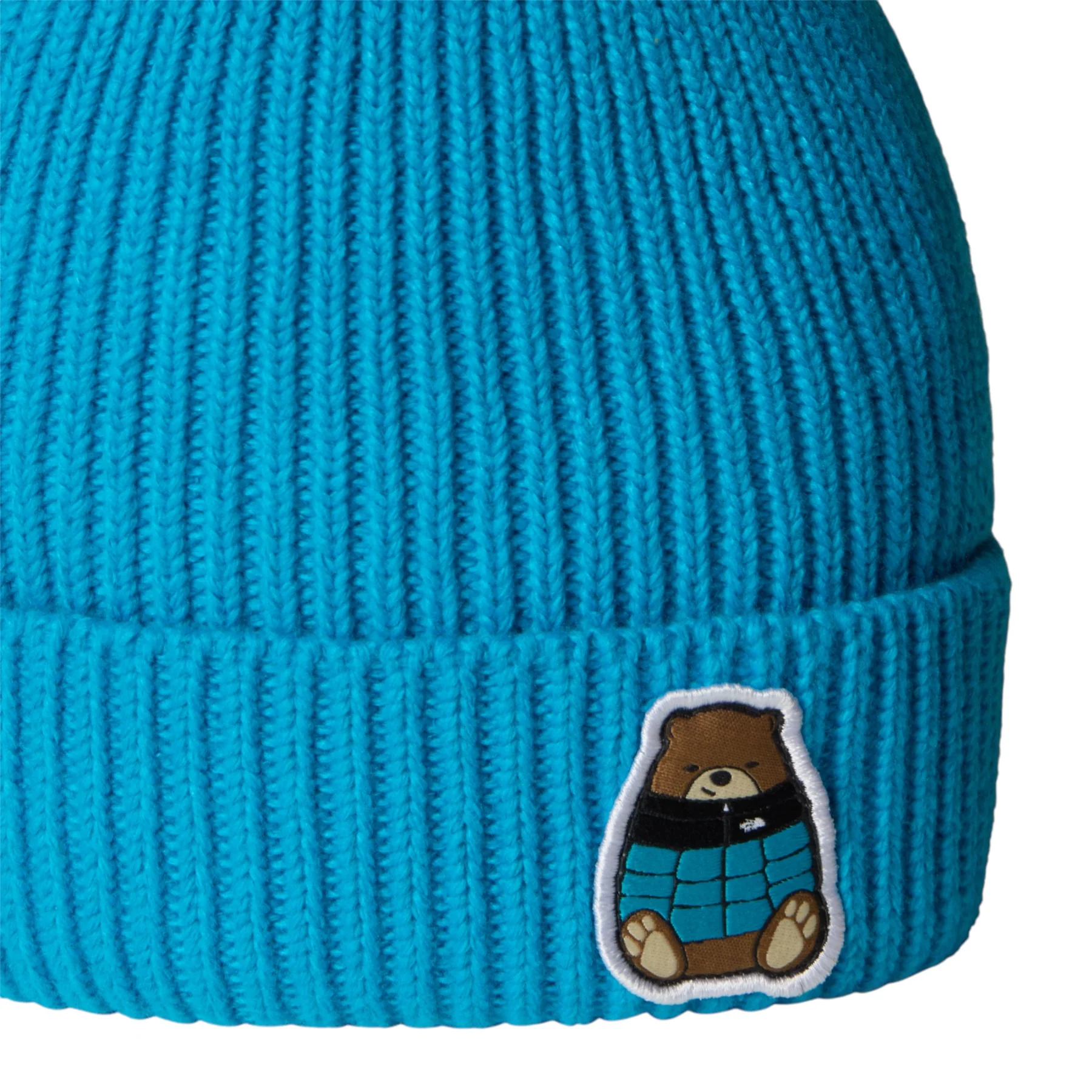 Kids' TNF Logo Box Cuffed Beanie - Image 4