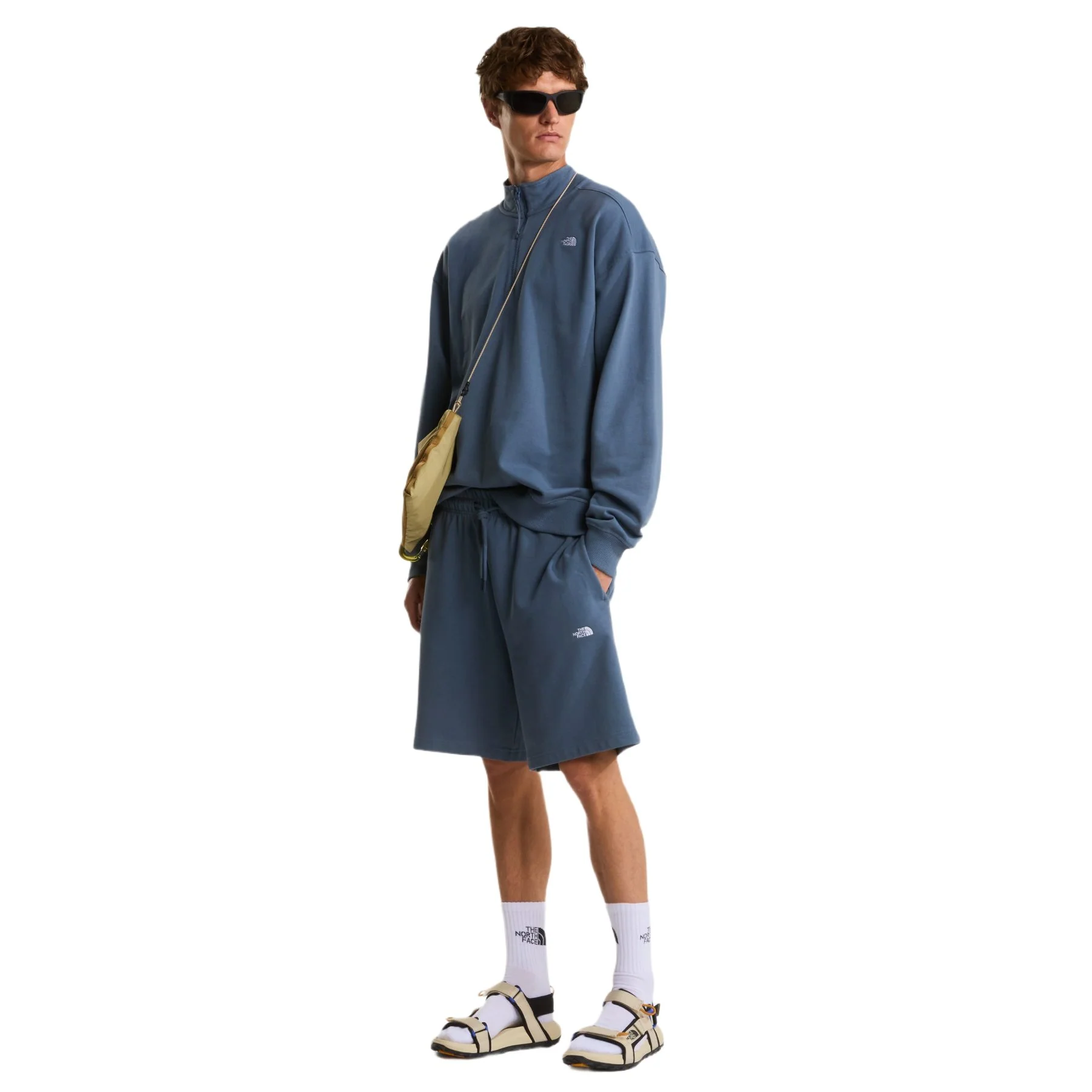 Unisex Essential Light Relaxed 1/4 Zip Crew Sweatshirt - Image 4