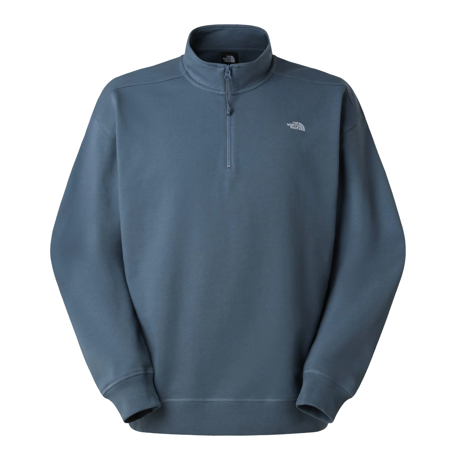 Unisex Essential Light Relaxed 1/4 Zip Crew Sweatshirt - Image 5