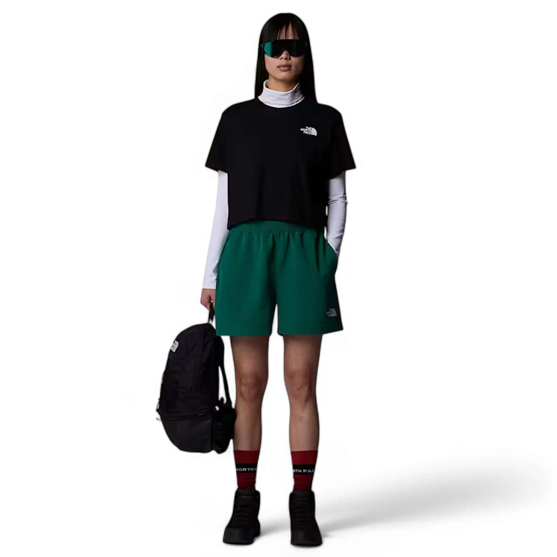 Women's Simple Dome Cropped Slim T-Shirt - Image 10
