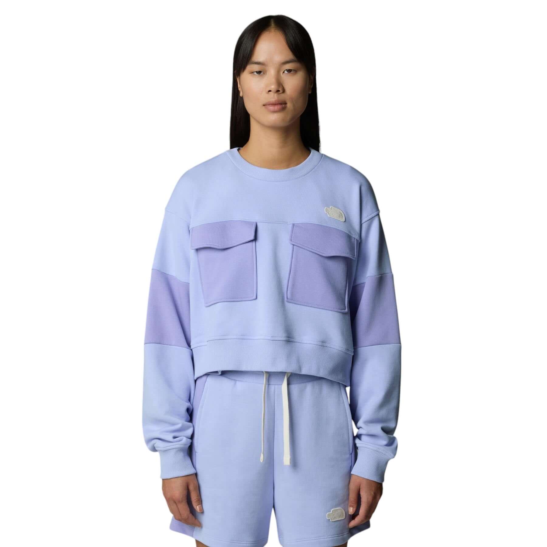Women's Terry Oversized Cropped Crew