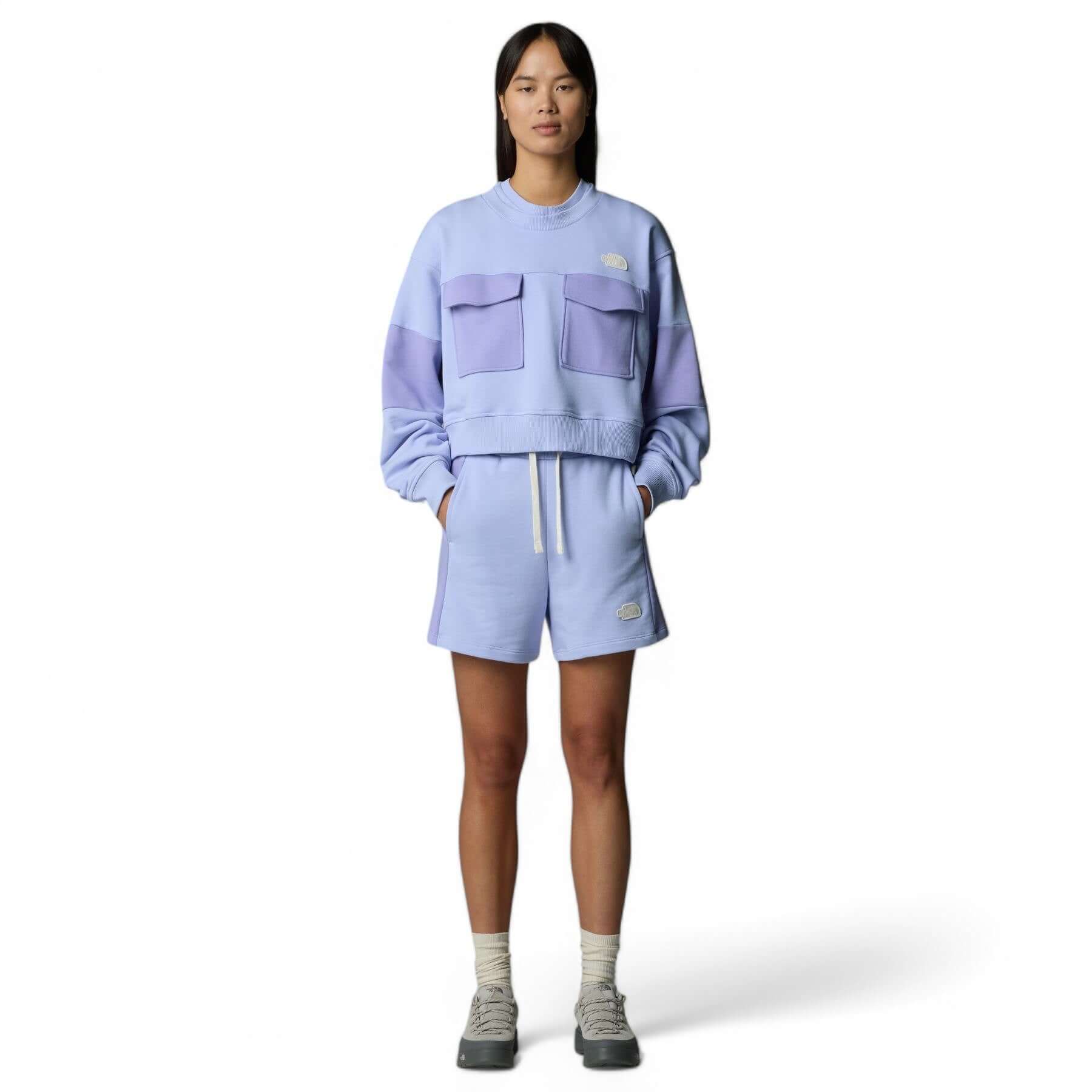 Women's Terry Oversized Cropped Crew - Image 3