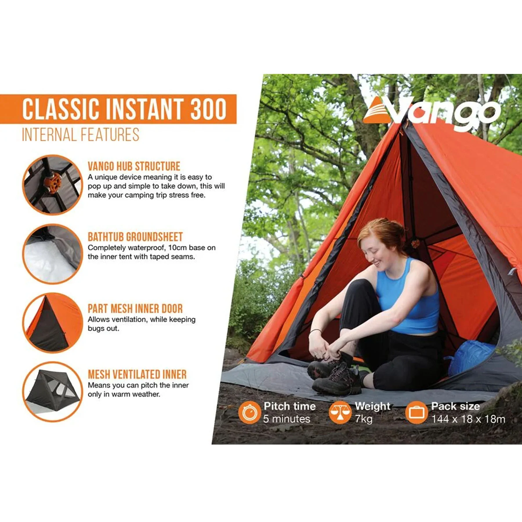 Classic Instant 300 3-Person Adventure Tent - Image 3