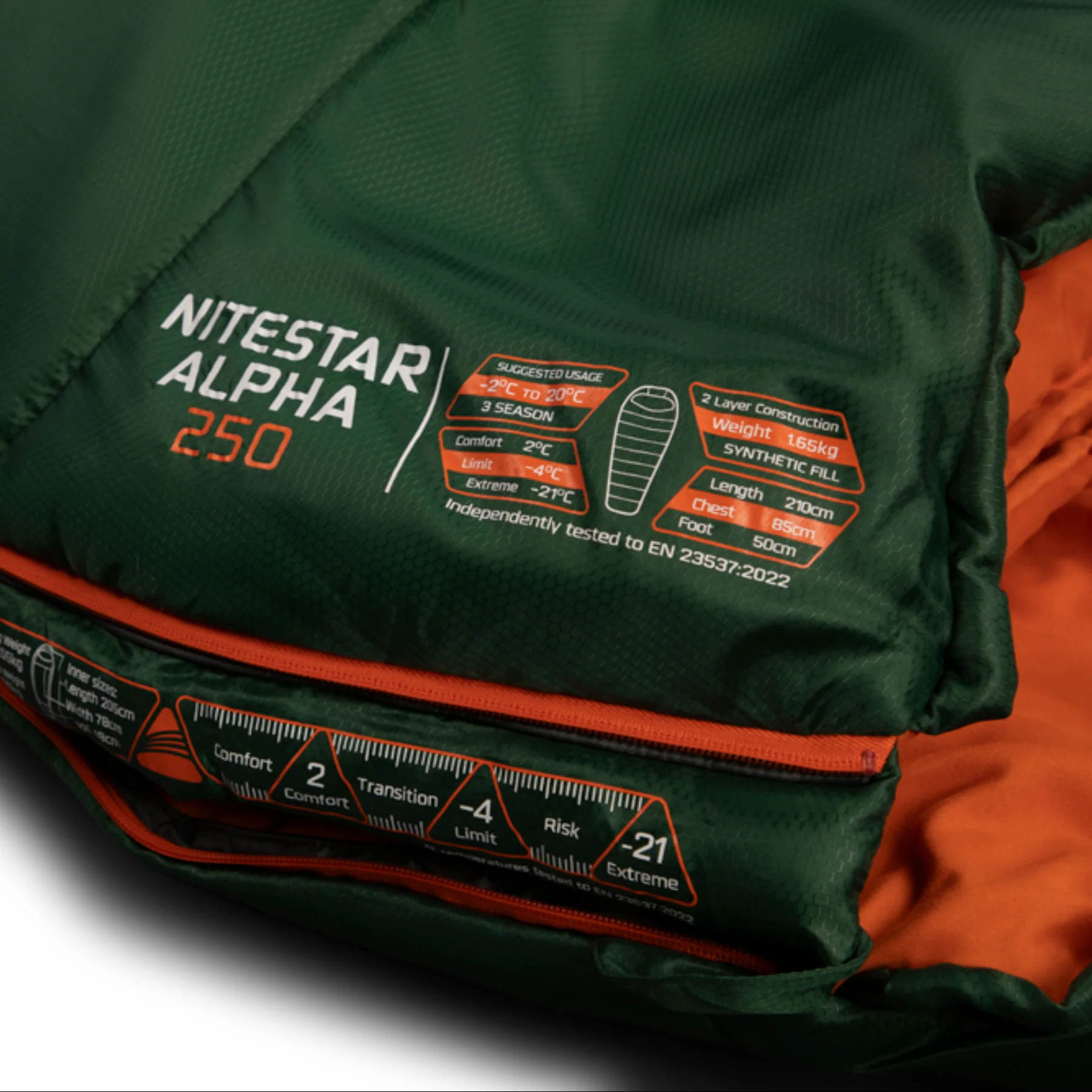 Nitestar Alpha 250 Sleeping Bag - Image 3