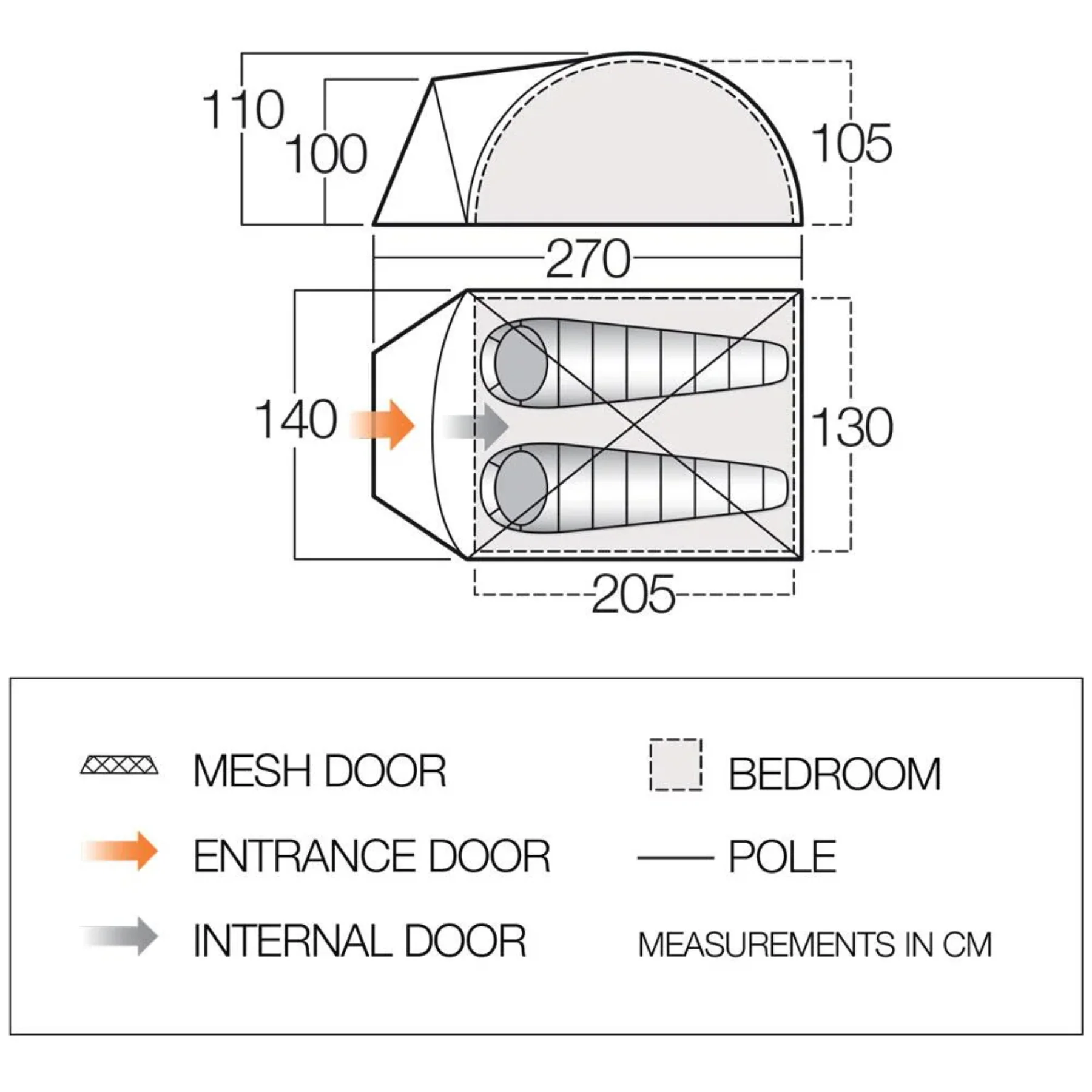 Tay 200 2-Person Tent - Image 2