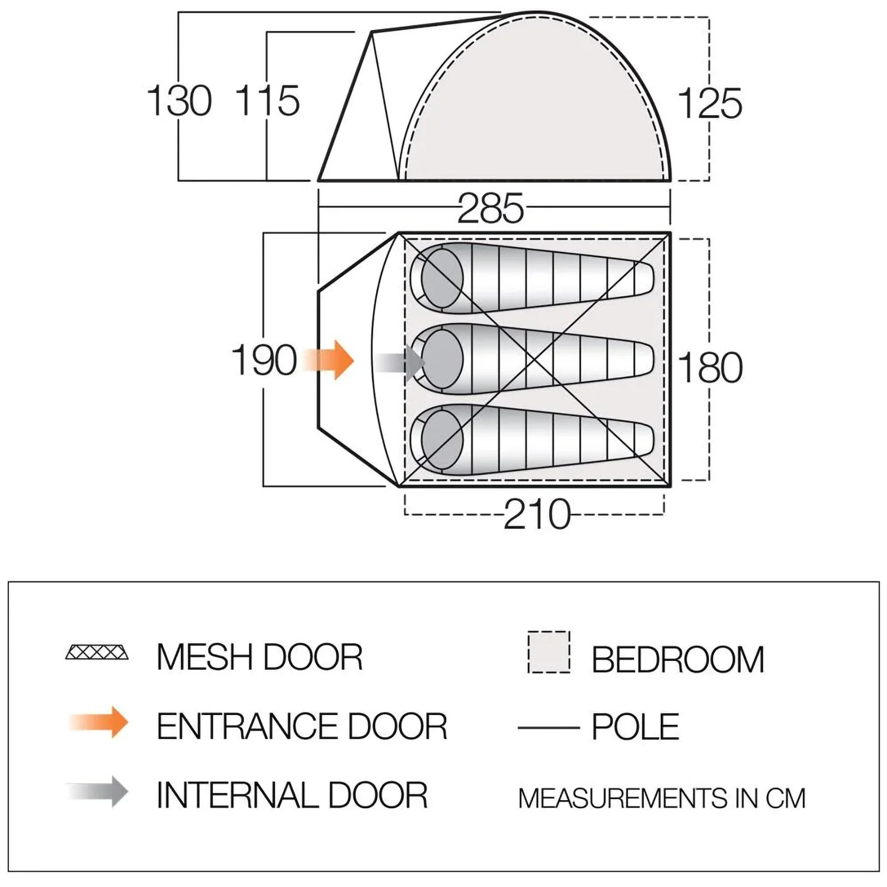 Tay 300 3 Person Adventure Tent - Image 2
