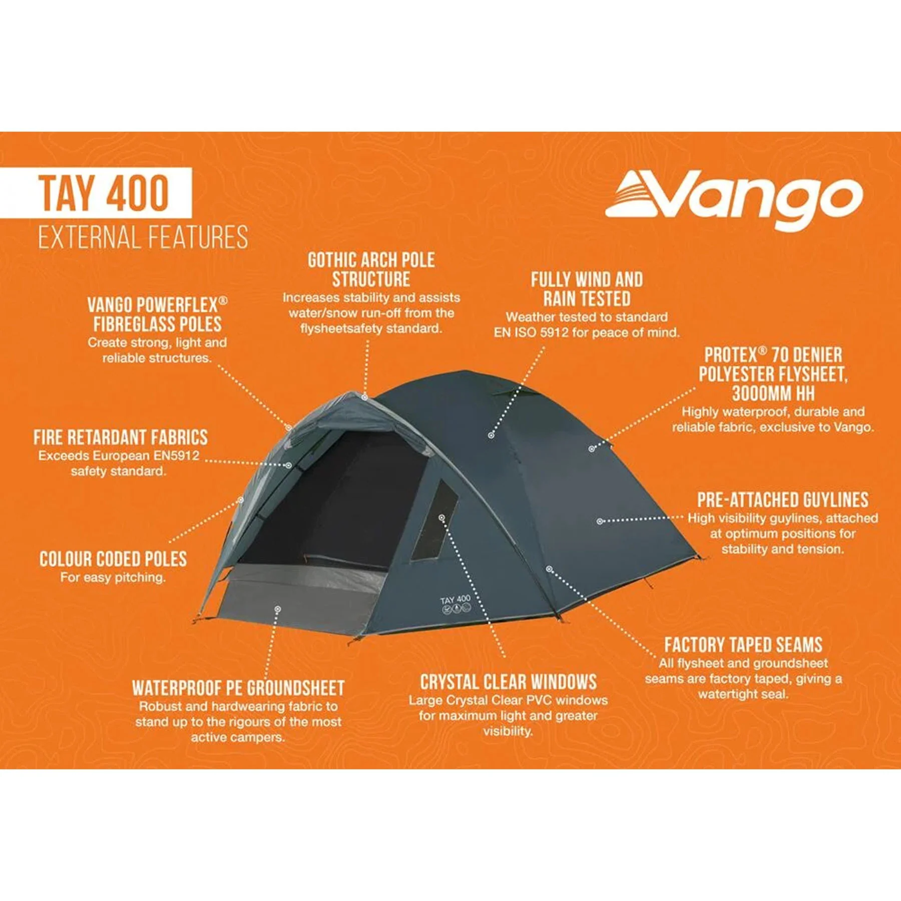 Tay 400 - 4 Person Adventure Tent - Image 3
