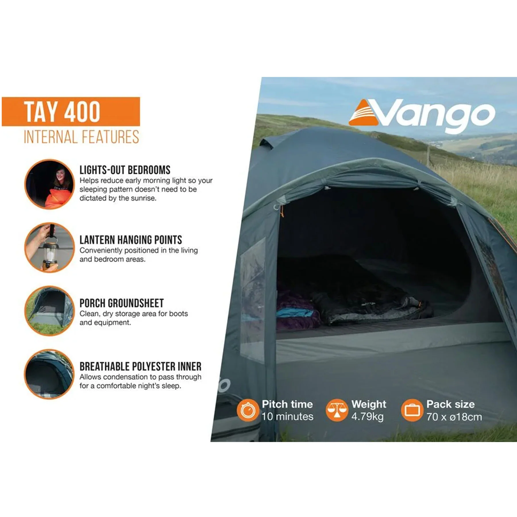 Tay 400 - 4 Person Adventure Tent - Image 4